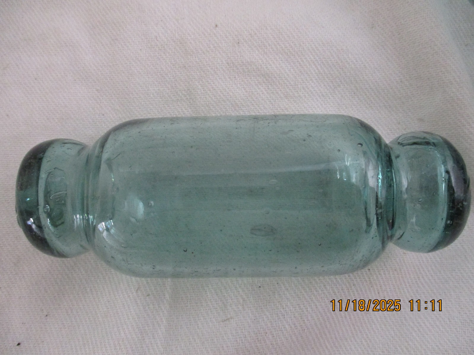 Two Authentic Japanese Large and Small Rolling Pin Floats Alaska Beach Combed