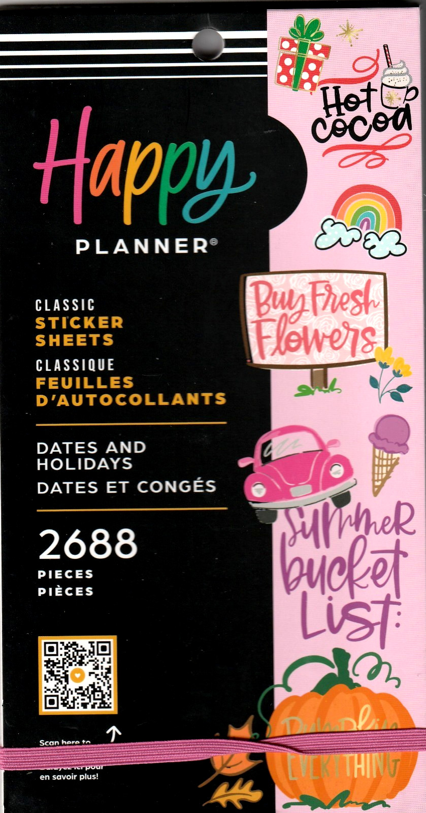 Happy Planner DATES & HOLIDAYS Sticker Book - 30 Pages - 2688 Pieces -NEW