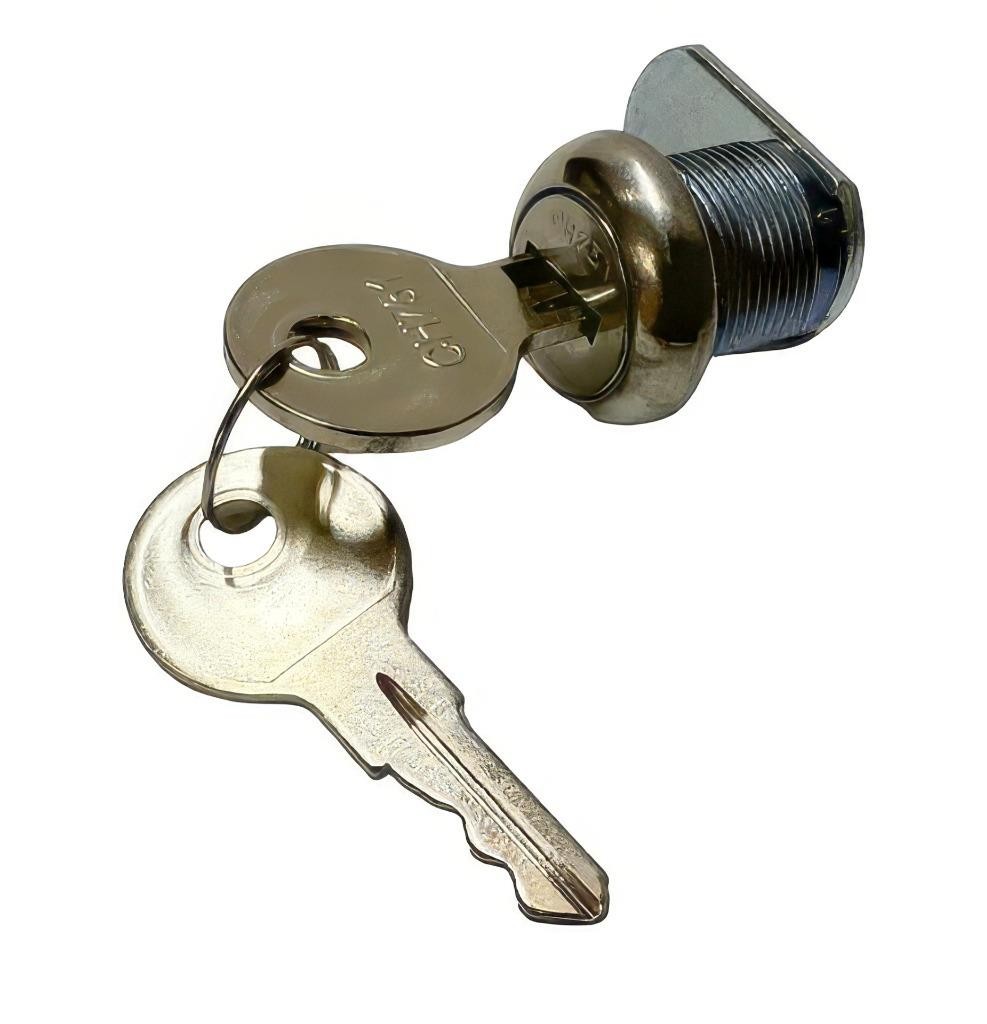 CH751 Cam Lock 5/8" Body 1-3/16" Straight Cam w/ 2 Keys For Toolbox RV Cabinet