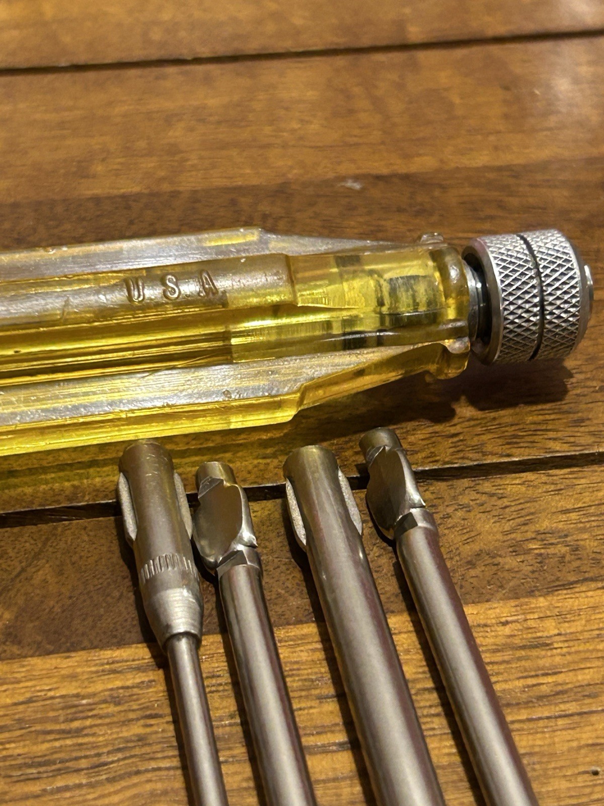 Vintage Oxwall 1/4” Tool Kit Ratchet Wrenches Sockets Multi-Bit Screwdriver USA