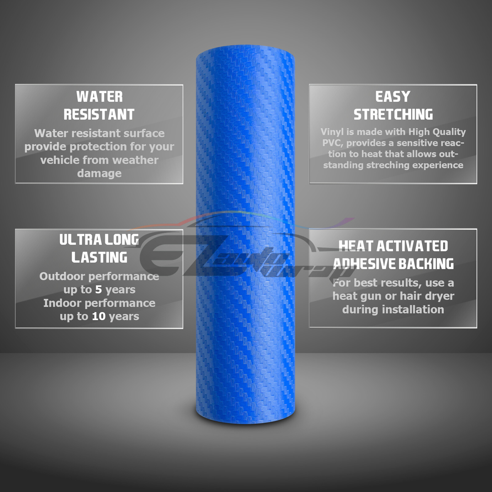 3D Carbon Fiber Matte Textured Vinyl Wrap Sticker Decal Air Release Bubble Free