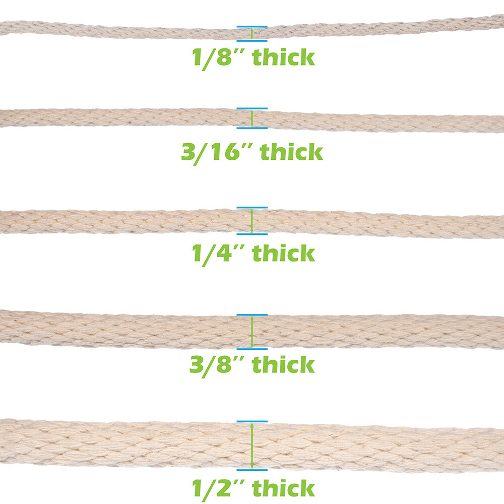 Paracord Planet Solid Braid Cotton Rope (Various sizes & Lengths) boat, camping