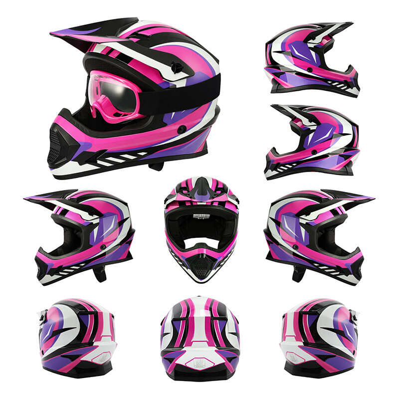 Youth Motocross Helmet Dirt Bike Riding MX ATV UTV Offroad Kid's Full Face DOT