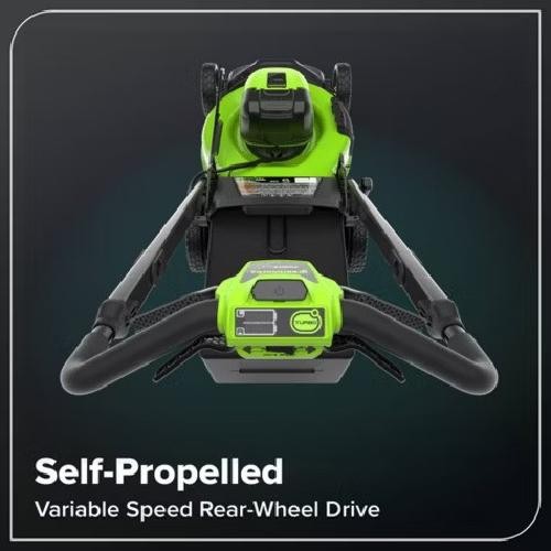 Greenworks POWERALL 3pc Combo Kit - 21" Lawn Mower 12" String Trimmer 320 CFM Le