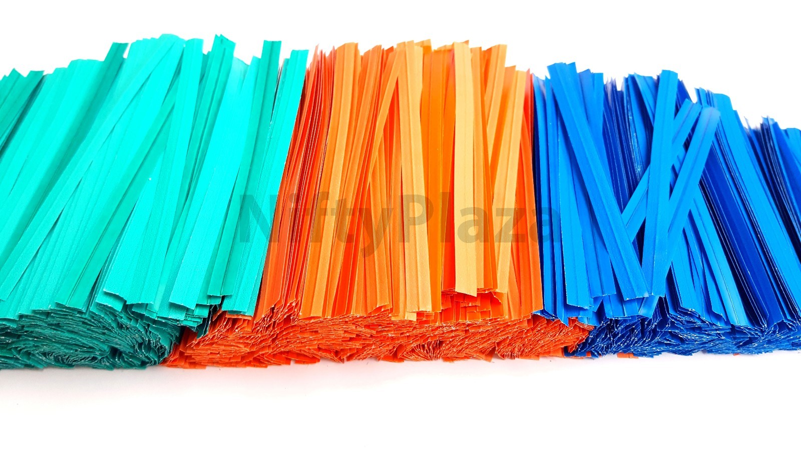 NiftyPlaza 1000 4-Inch Plastic Coated Twist Ties for Cello