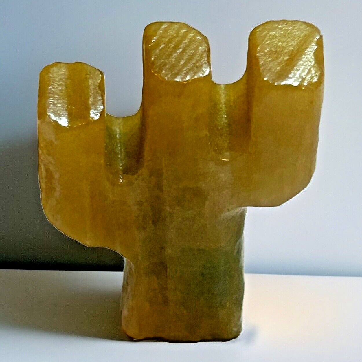 Cactus ~ Stone ~ Hand-Carved ~ 1 1/4" Tall ~ Made In Peru ~ Fetish/Figure