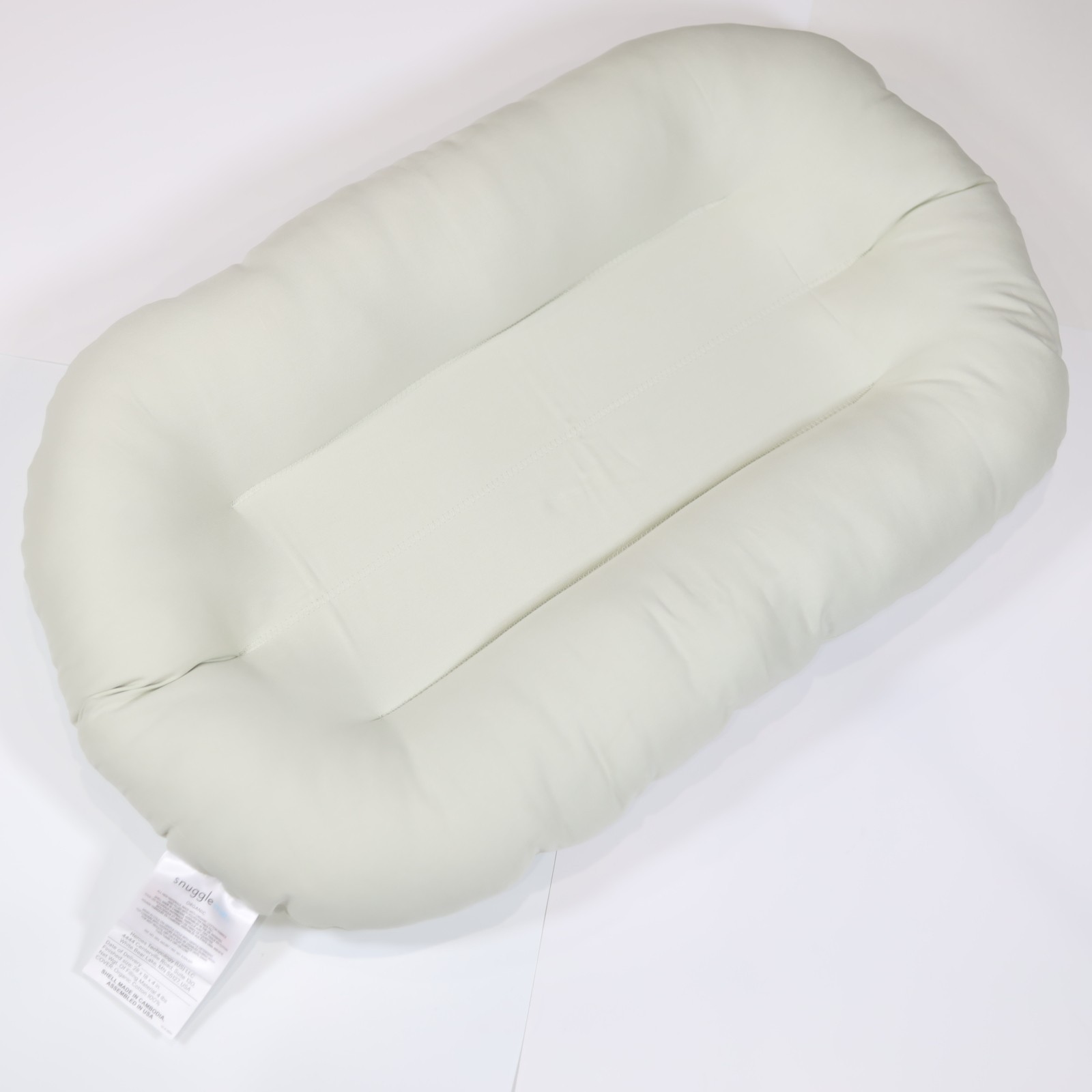 Snuggle Me Infant Lounger Organic Sage Grayish-Green