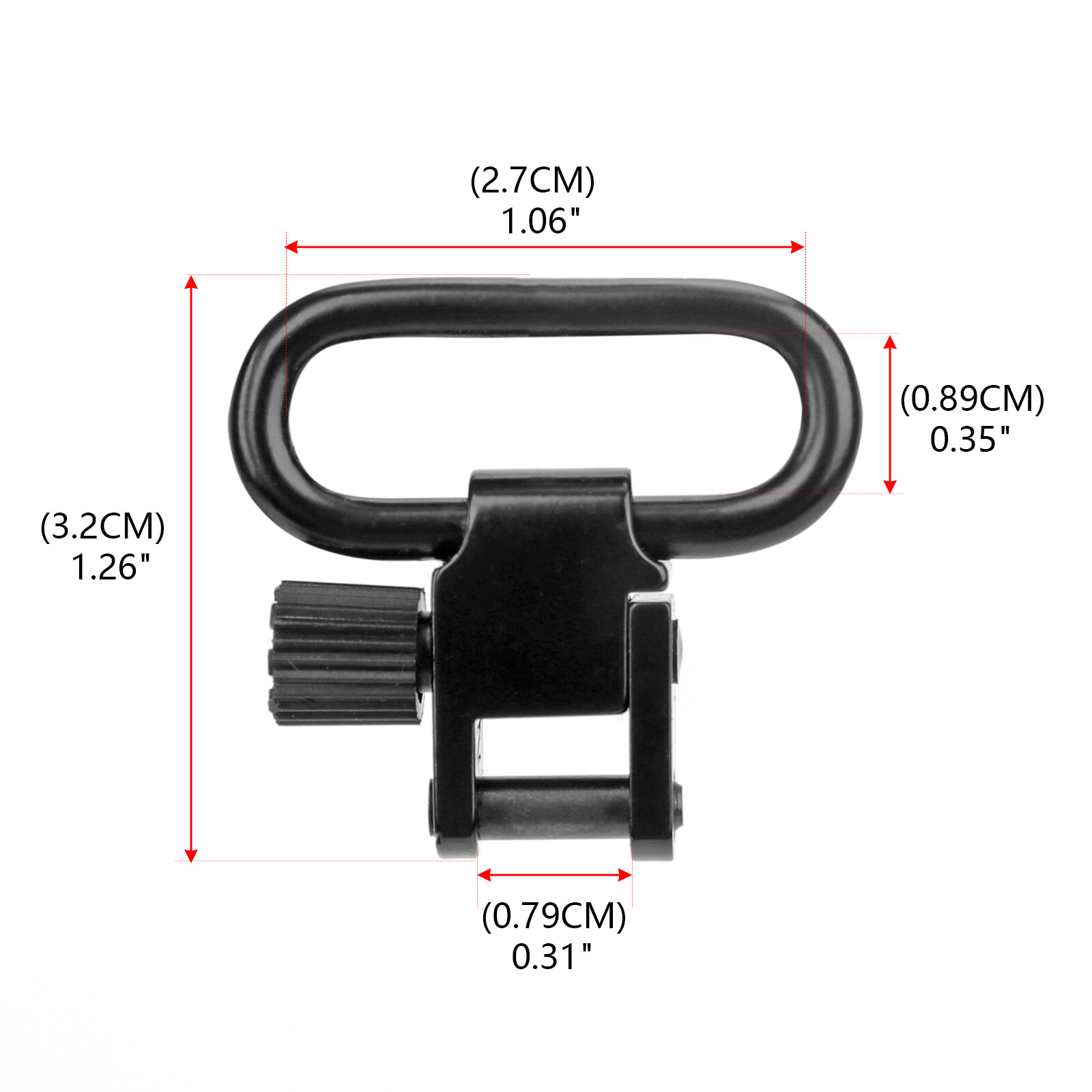 TOURBON Hunting Shooting Gun Sling Strap Swivels Ammo Holder-Multiple Choices