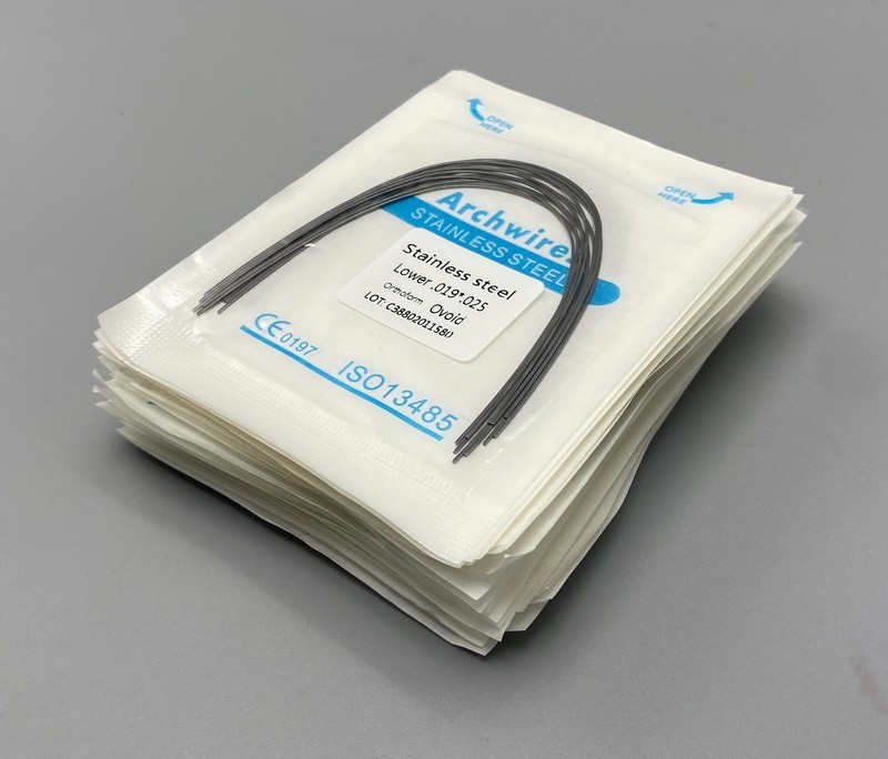 Dental Orthodontic Arch Wire NiTi Stainless Steel Ovoid/Natural Round Wires