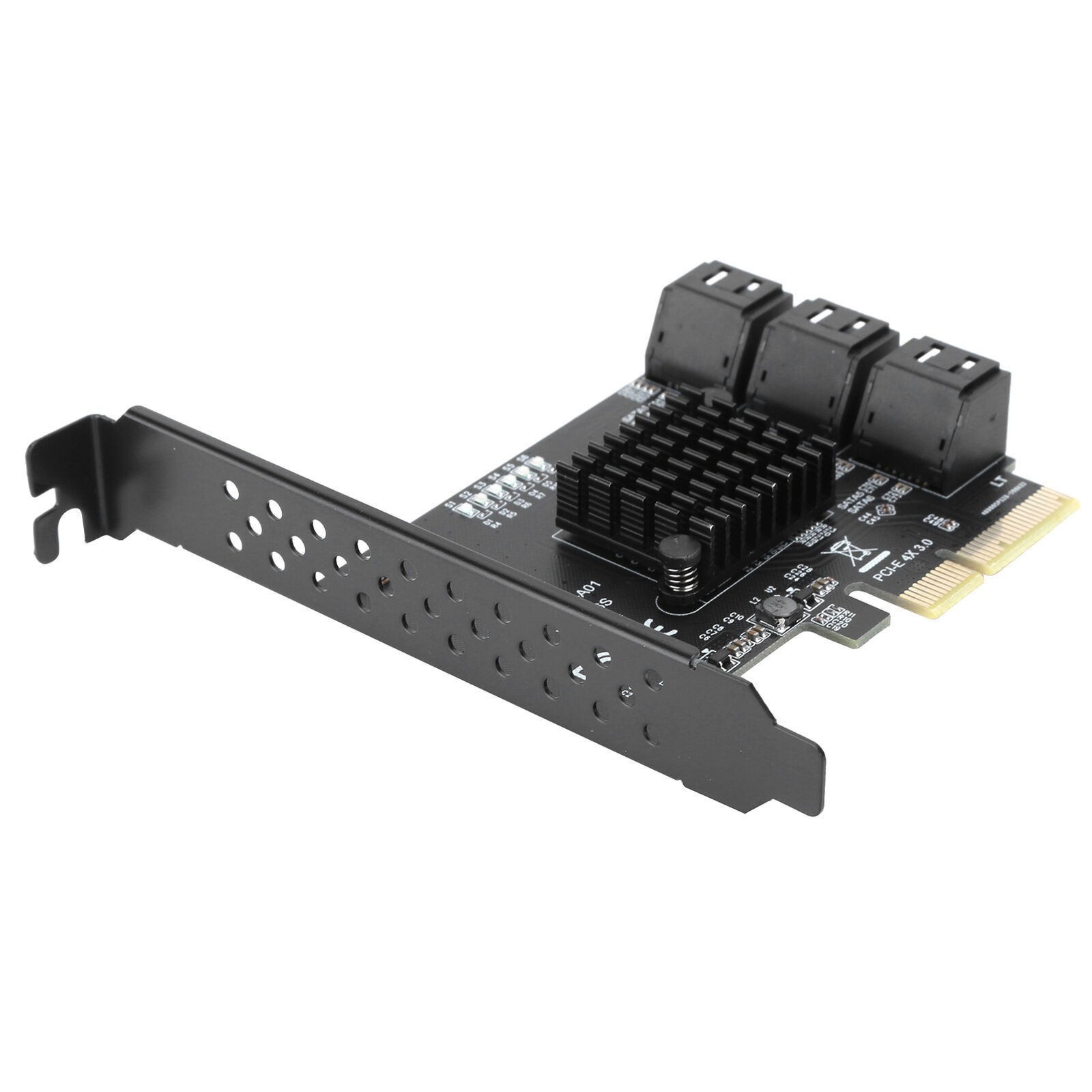 PCI-E 4x 3.0 To 6 Port SATA3.0 Expansion Card Adapter For ASMedia ASM1166 master