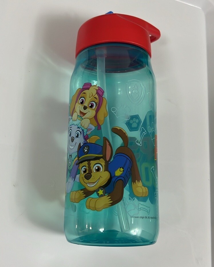 Paw Patrol Sip Water Bottle w/Carry Loop 16 oz Sippy Cup zak Designs