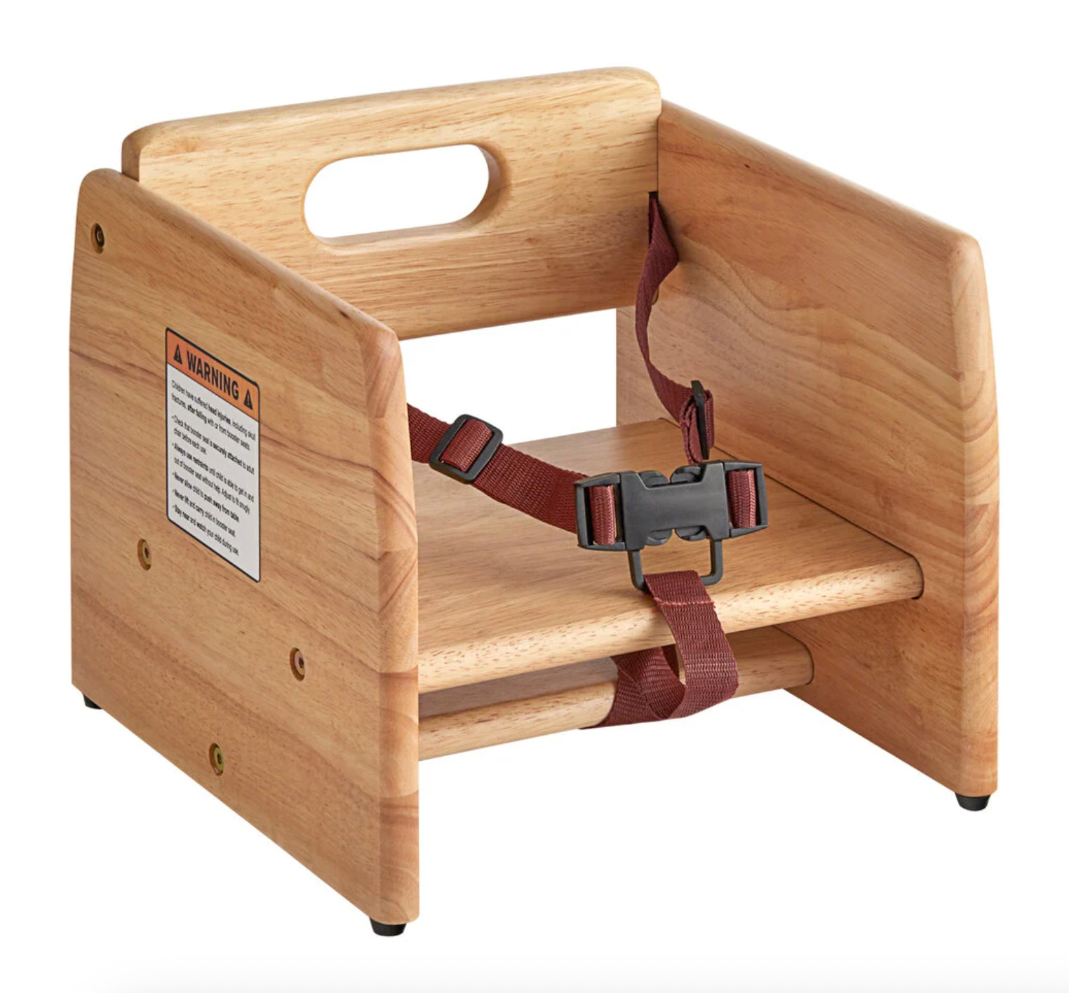 Restaurant Children Booster Seat in Natural Wood Finish - For Commercial Use