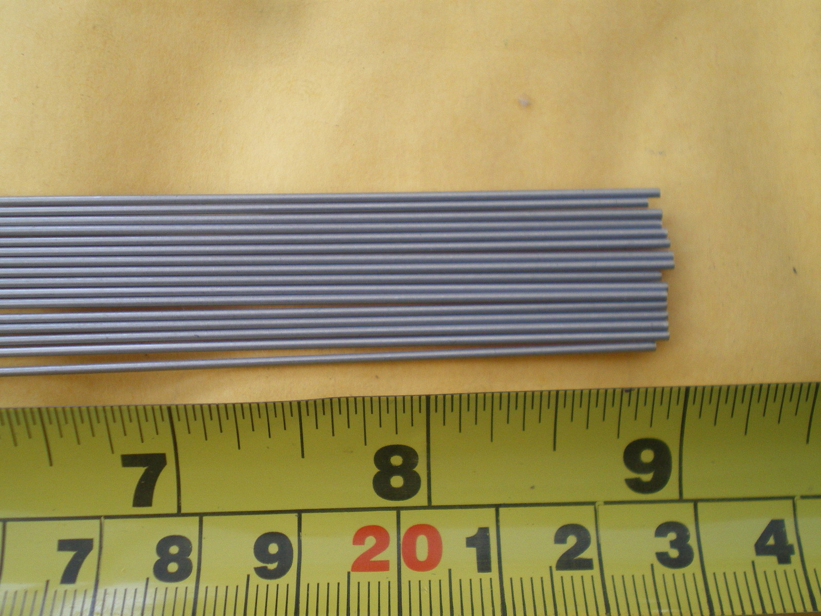 50 STAINLESS STEEL STRAIGHT LURE SHAFT WIRE FORM  0.035 X 9 INCH LONG