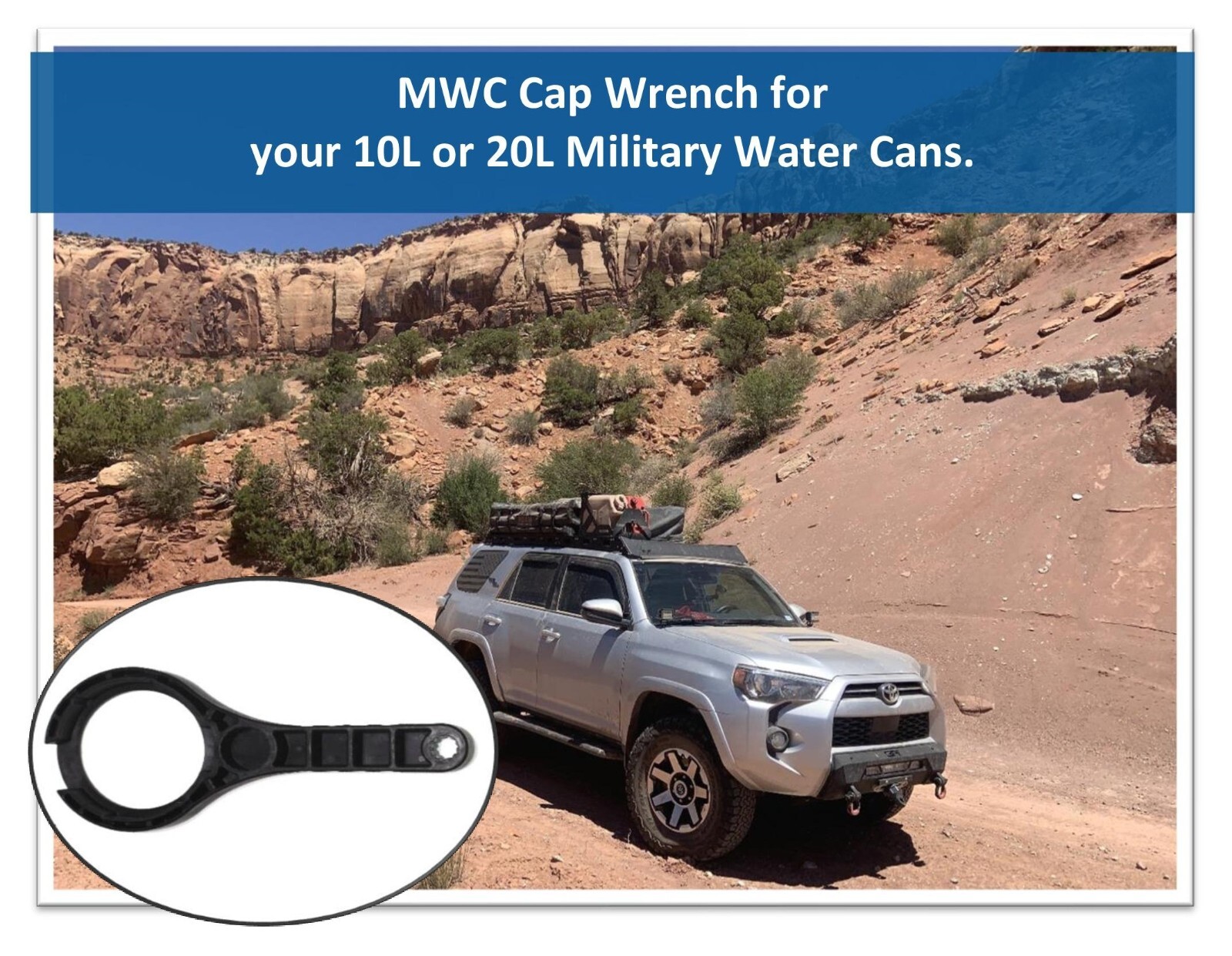 Water Cap Wrench for Jerry Cans Scepter, Container MWC Military Water