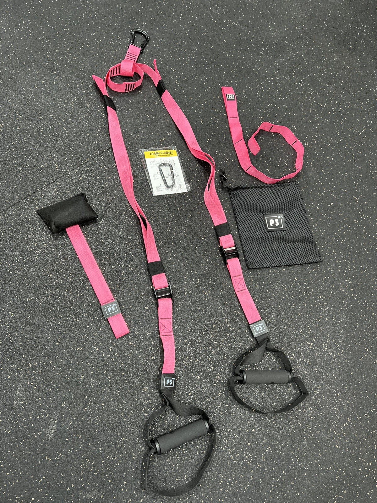 (P3) Pro suspension straps, bodyweight training straps, indoor/outdoor training