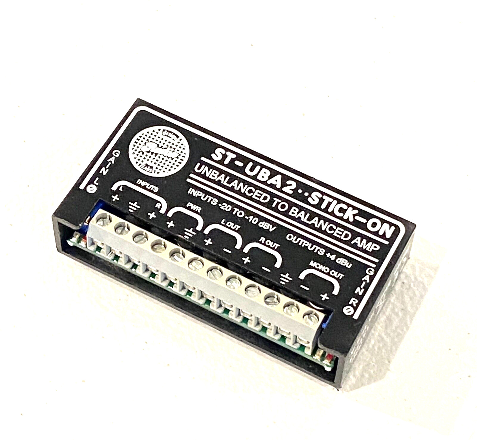 RDL ST-UBA2  Stick On Channel Unbalanced to Balanced Amplifier