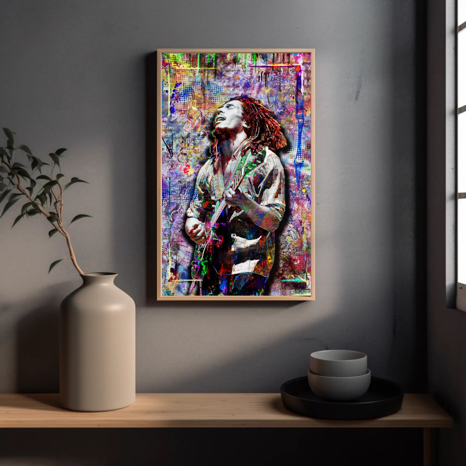 BOB MARLEY And The Wailers Poster 12x18in Bob Marley Tribute Art Free Shipping