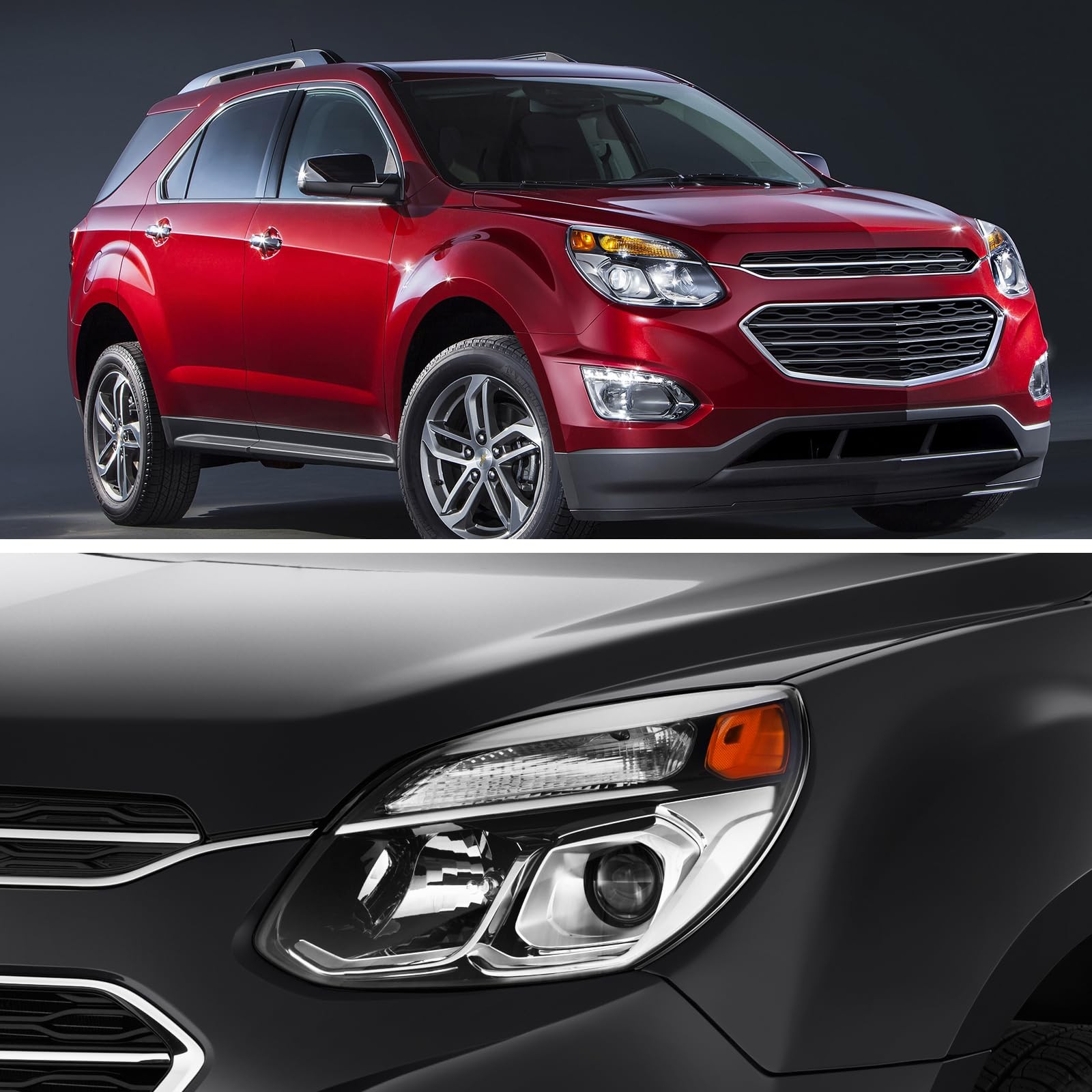 Headlight Assembly Replacement Fit 2016-2017 for Chevrolet for Equinox Headlamp