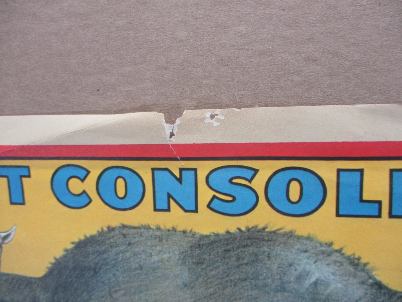 Vtg 1960s Ringling Bros Barnum Bailey Giant Consolidation Circus Animals Poster