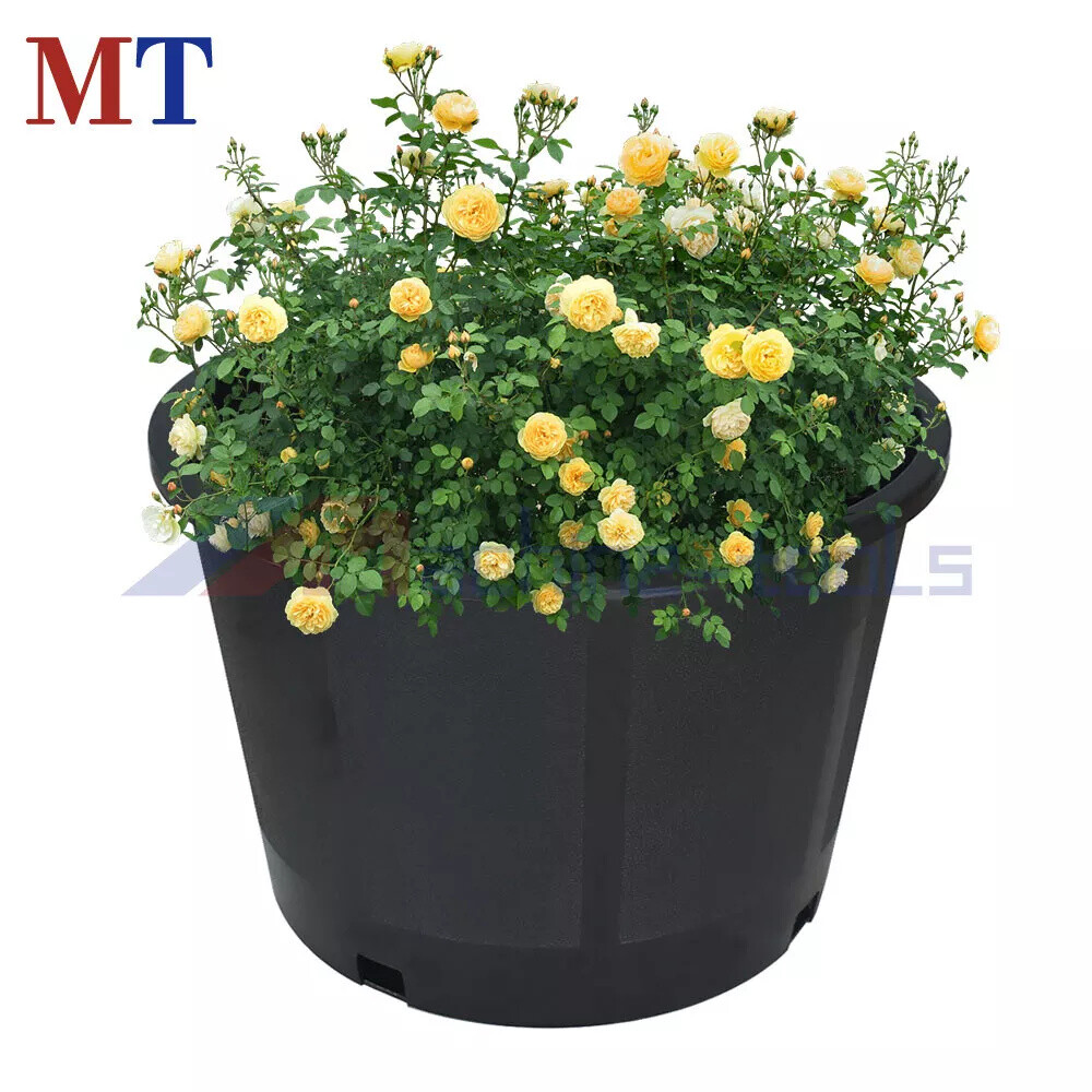 Heavy Duty Premium Black Plastic Nursery Plant Container Garden Planter Pot