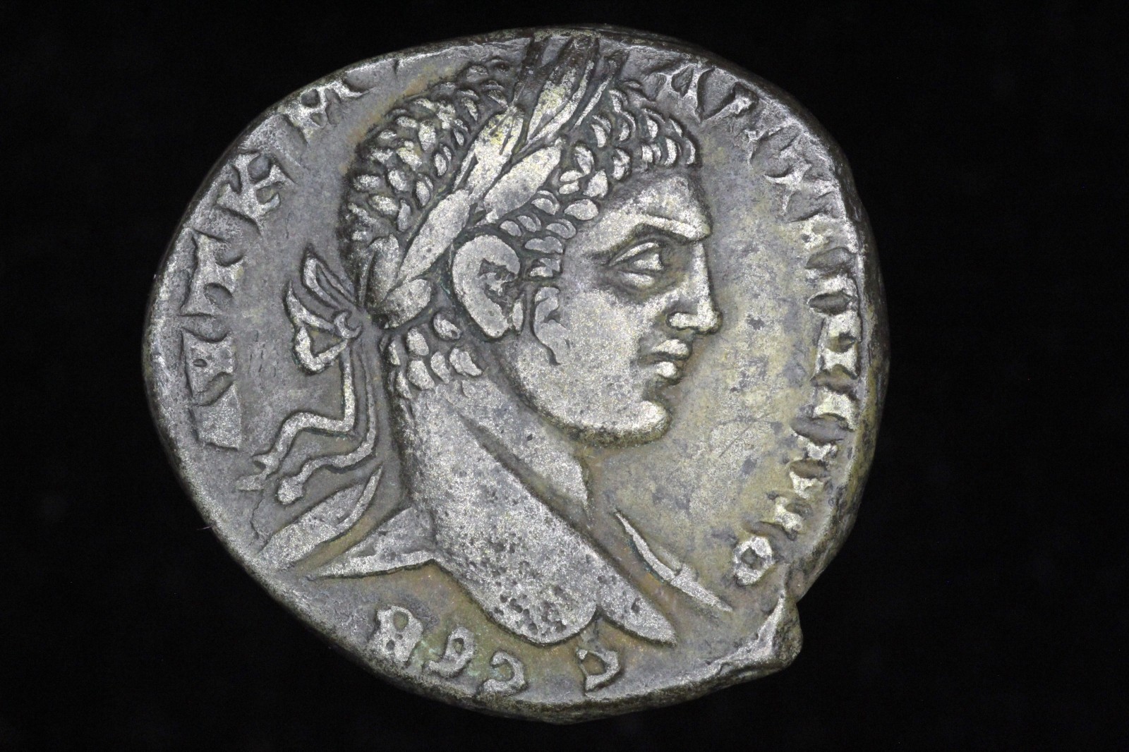 Roman Provincial Elagabalus BI Tetradrachm Eagle with Wreath Antioch 218–222 AD.