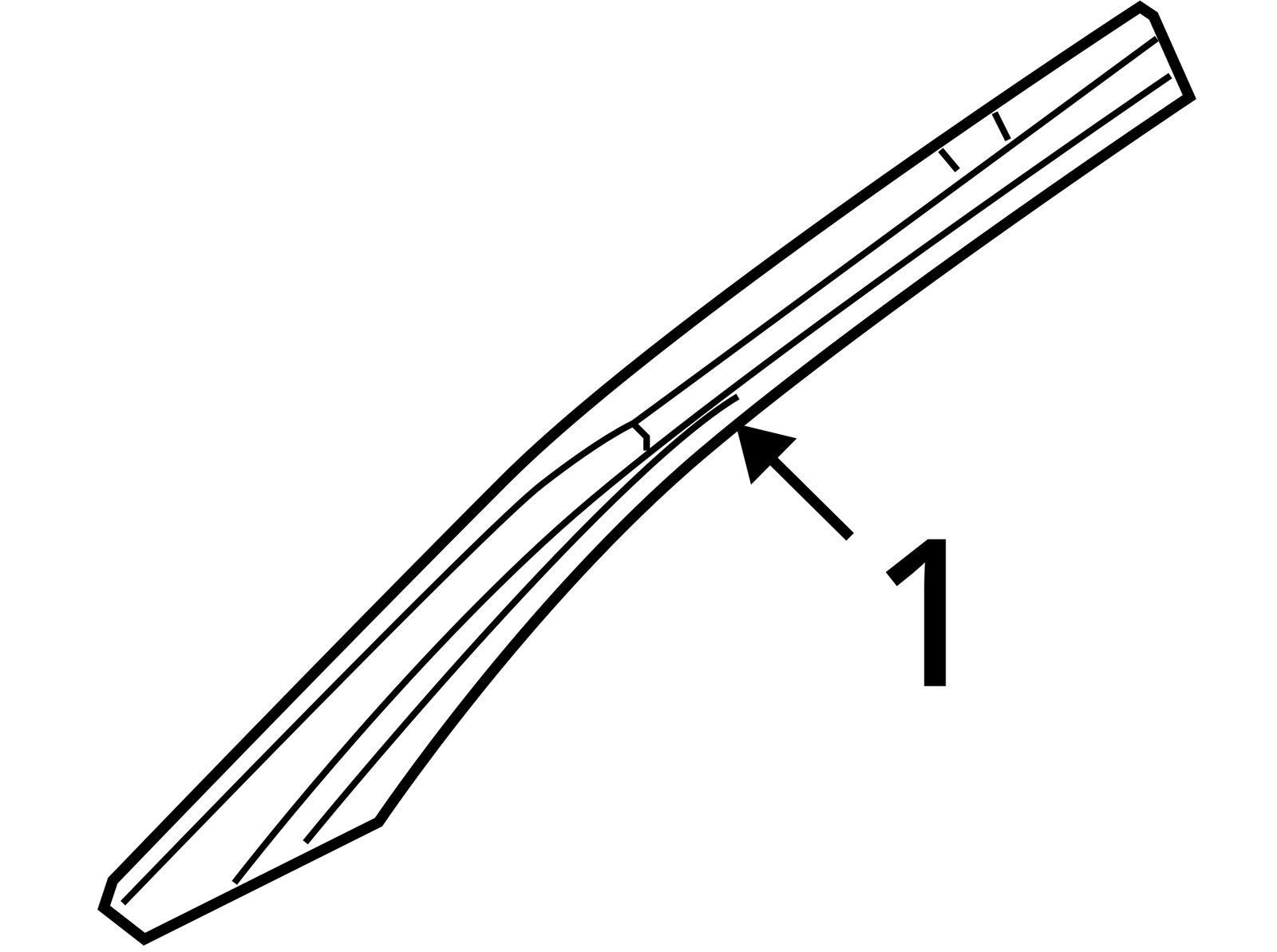 2006-2009 FORD MERCURY FUSION MILAN MOULDING WINDSHIELD 6E5Z5403598BAA - NEW