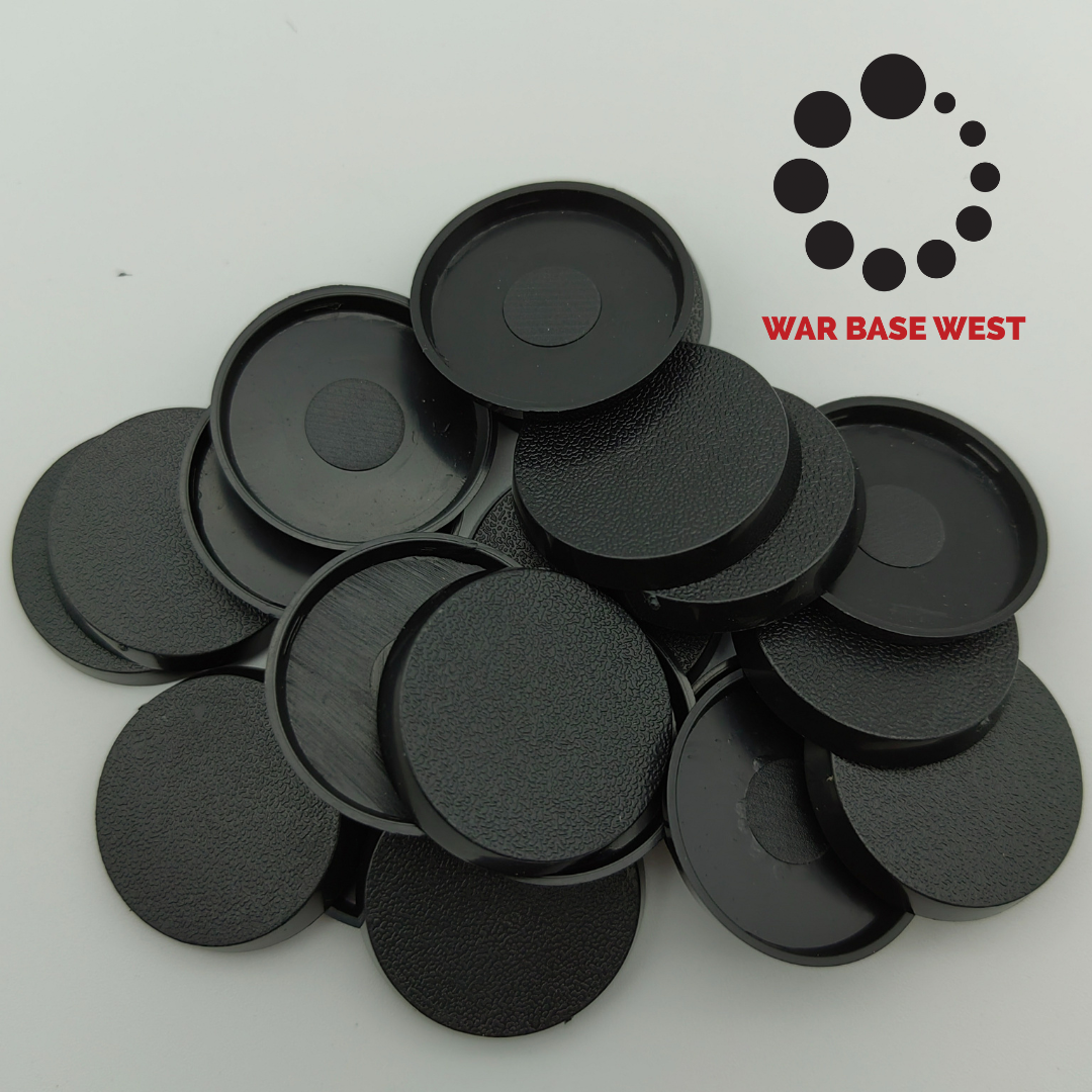 Lot Of 20 28.5mm Round Bases Used For Warhammer 40k + AoS Games Workshop Bitz