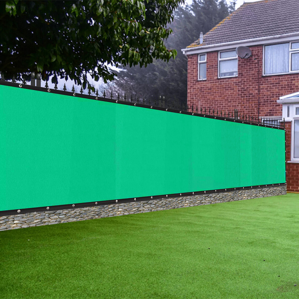 6ft x 50 Privacy Fence Screen Garden Yard Windscreen Mesh Shade Cover Green