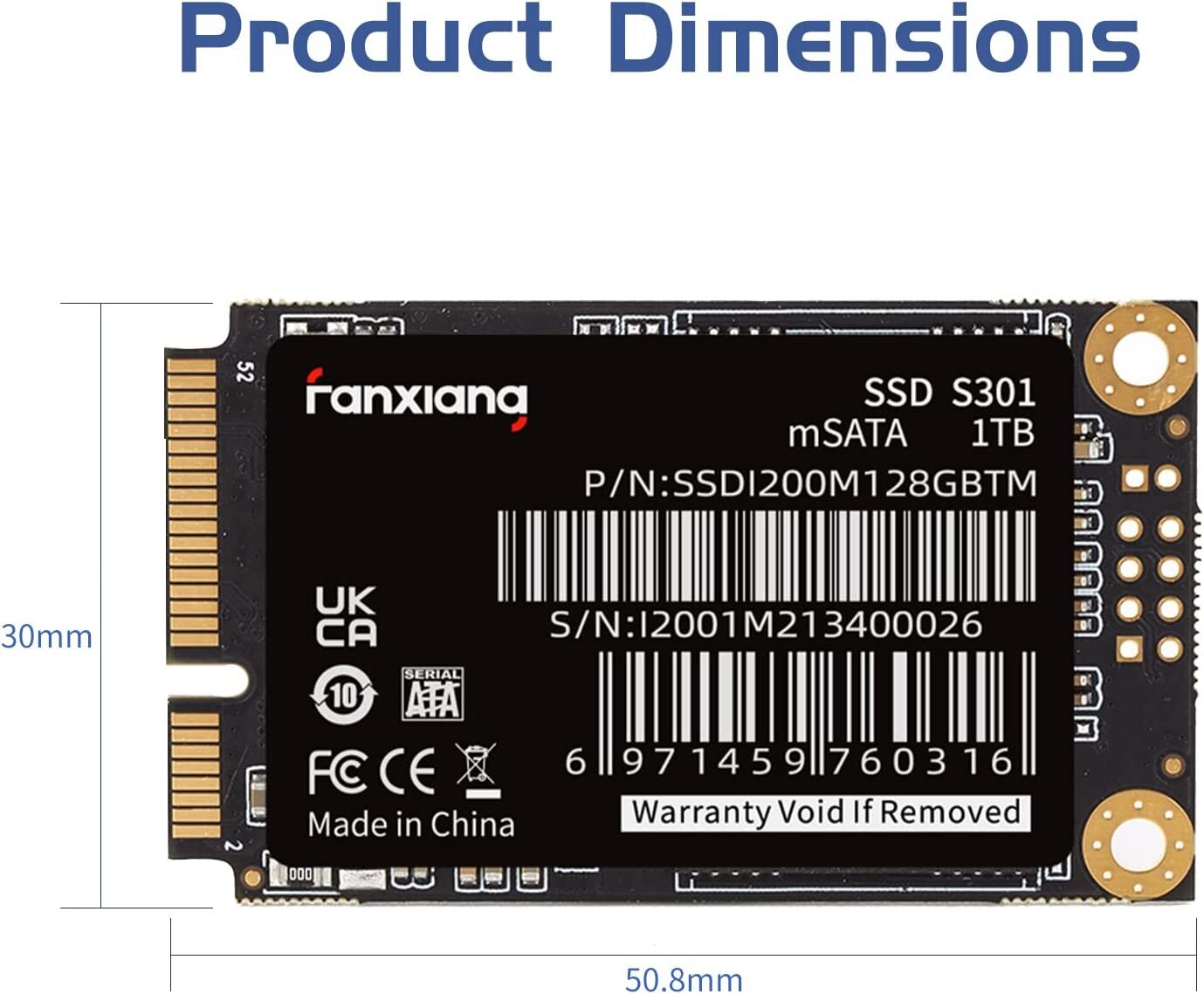 Fanxiang 2TB 1TB 512GB 550MB/S MSATA SSD Solid State Drive 6Gb/s PC/Laptop lot