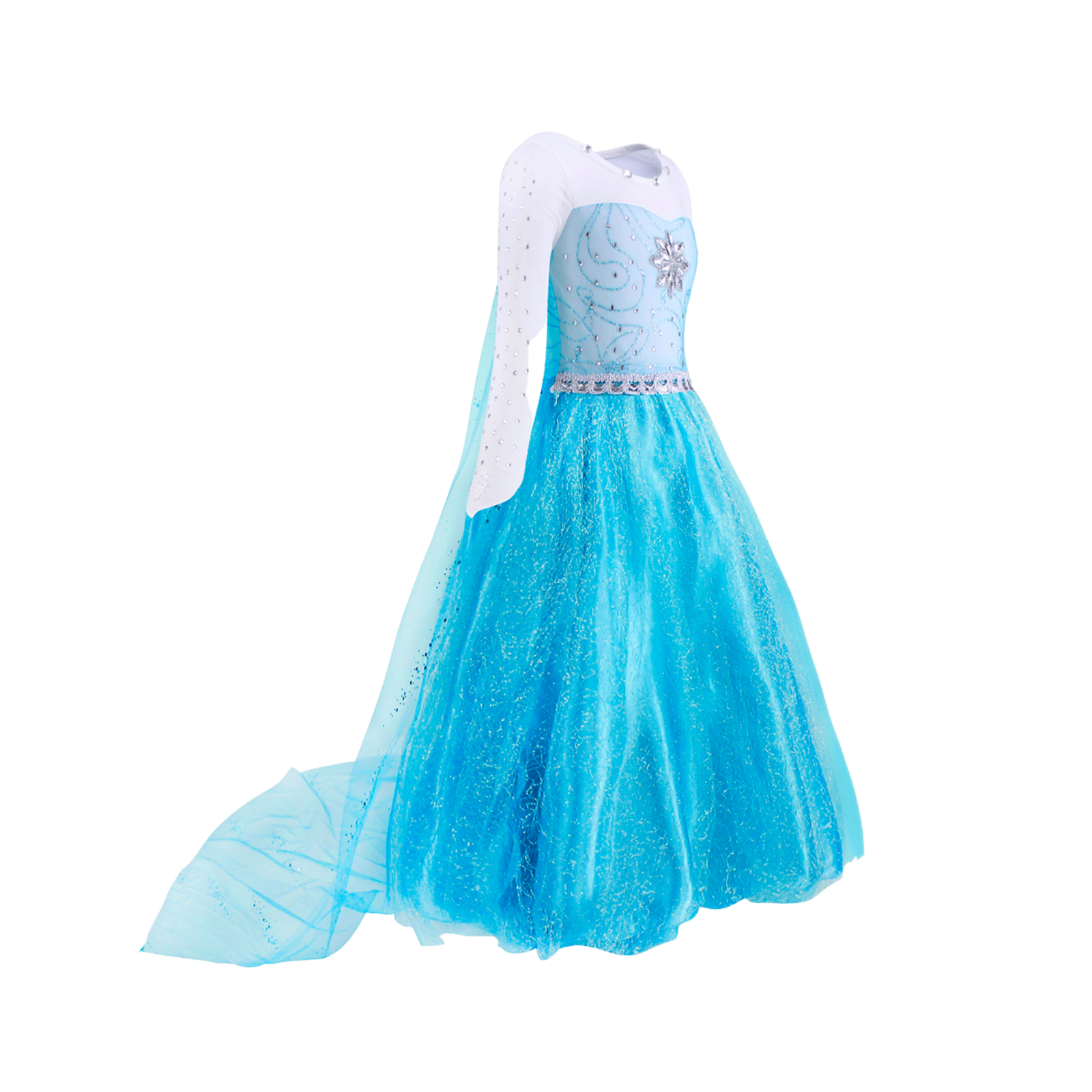 Deluxe Elsa Dress: Perfect for Frozen-Themed Occasions. Christmas Gift