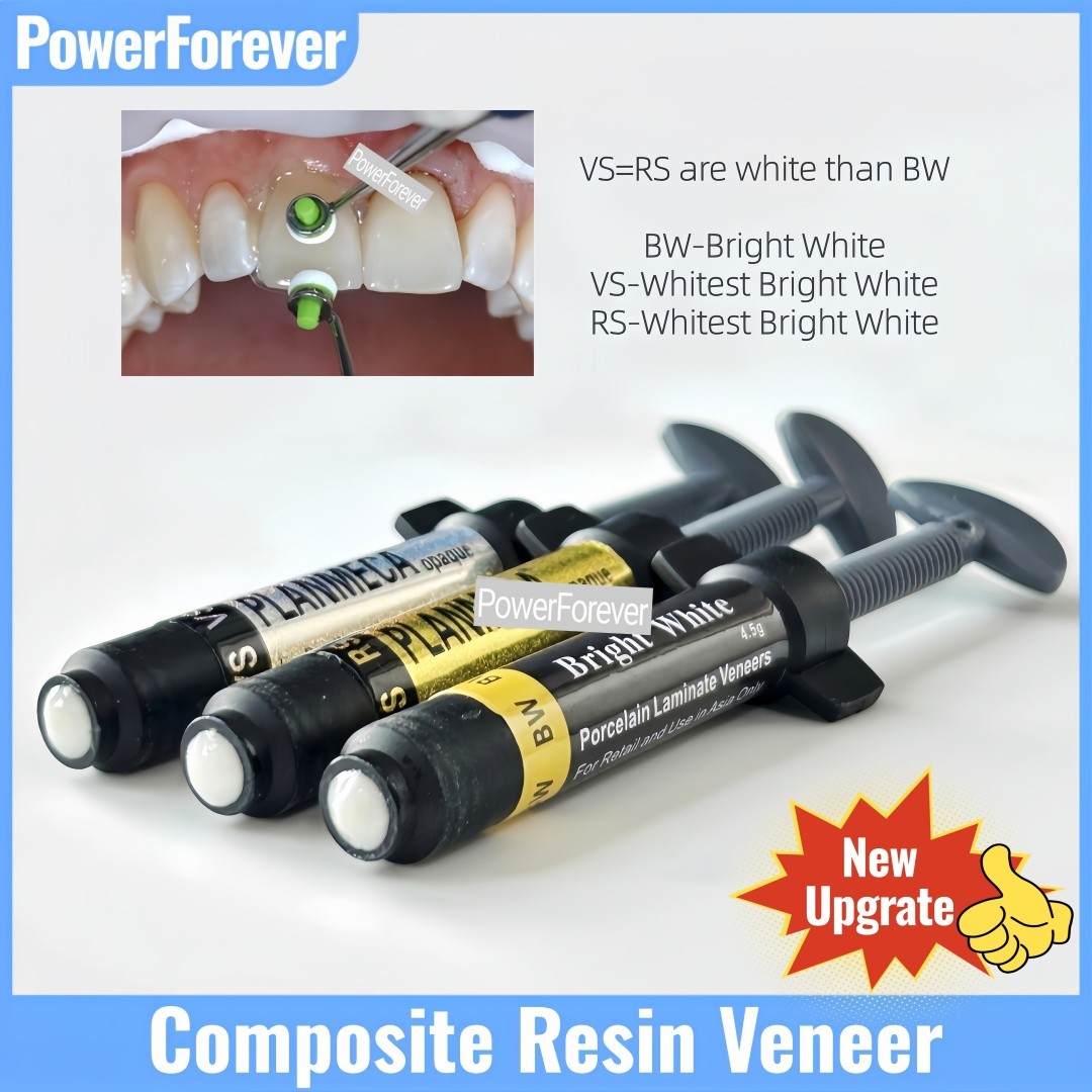 4.5g Dental Light Cure Composite Resin Veneer Whitening Restoration Bright White