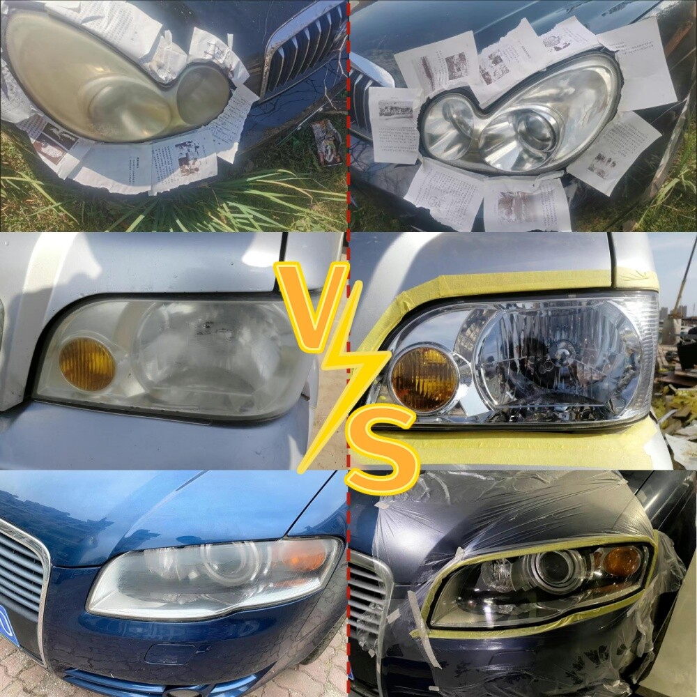 Headlight Restoration Repair Liquid Polymer Chemical Polishing Car Set Tool 300g