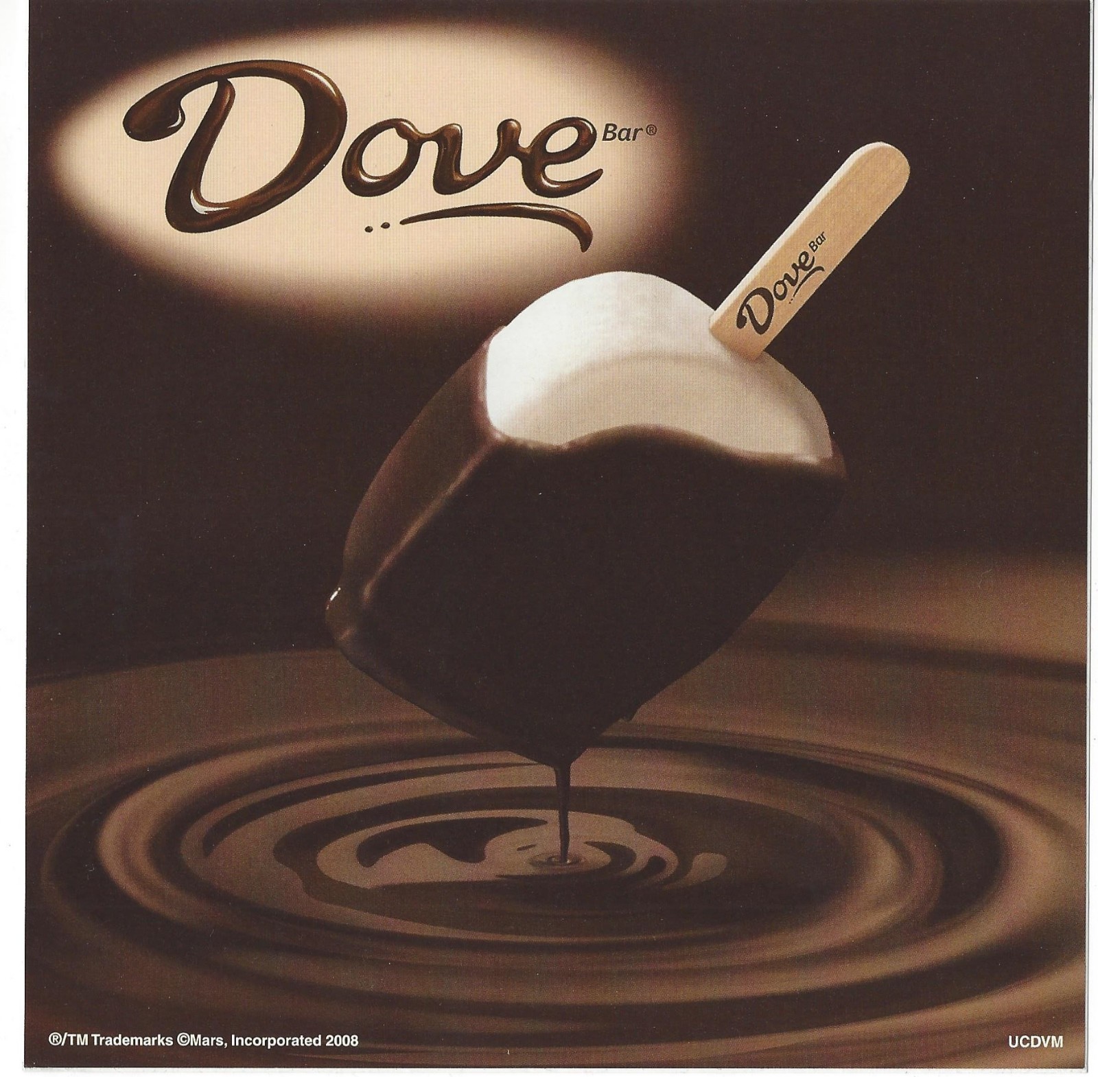 Dove Bar, Ice Cream Truck Decal/Sticker, (Circa 2008 Stock)
