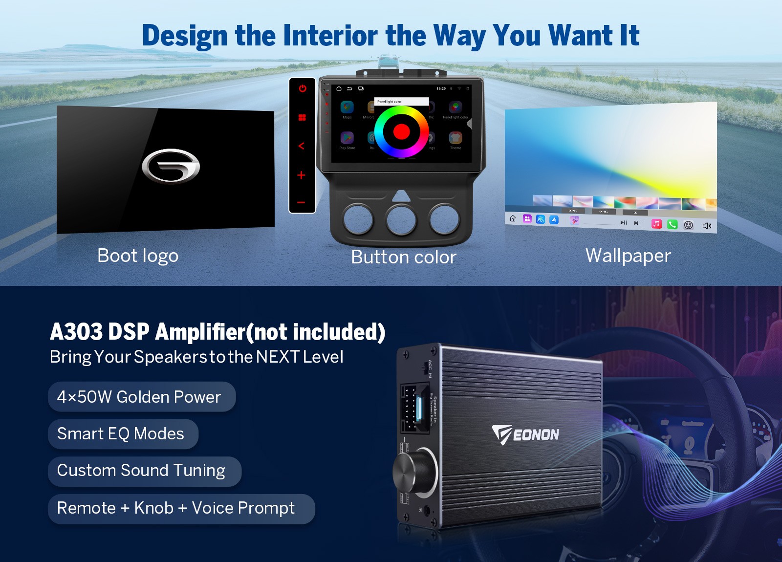 9 inch QLED 6+64 Android Car Stereo GPS Navigation for Ram 1500 2013-2018 4G LTE