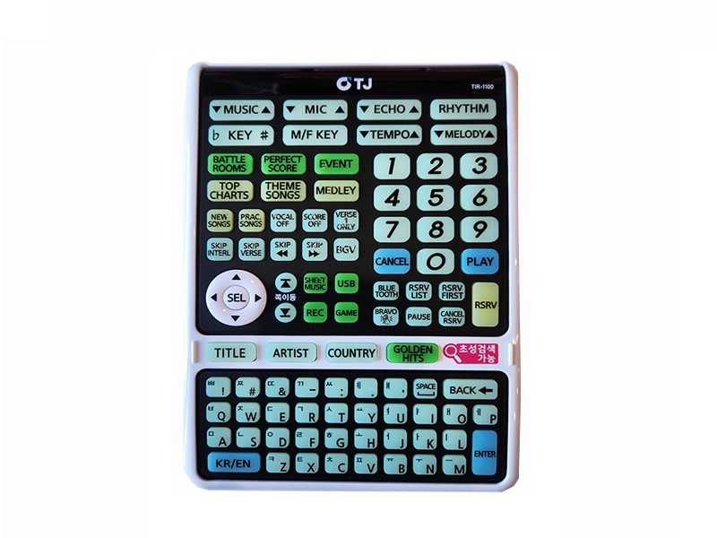 TJ Media Commercial Karaoke English Remote Controller TIR-1100E (Englis Version)