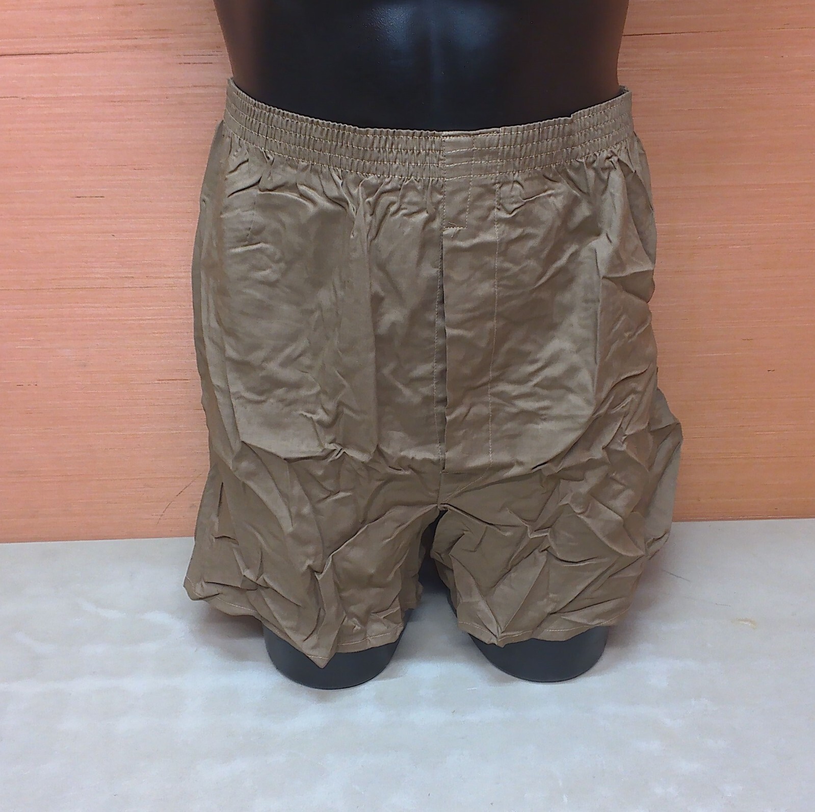 3 Pack of Vintage 80s Era USGI Brown Cotton Boxer Briefs Drawers Size 40 X-Large