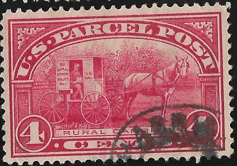 1913 US Scott #'s Q1 through Q6 1cent thru 10cent carmine used Parcel Post