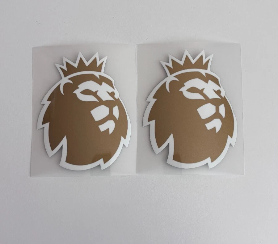 2 Piece EPL ENGLAND Premier League Gold iron on Patch Badge