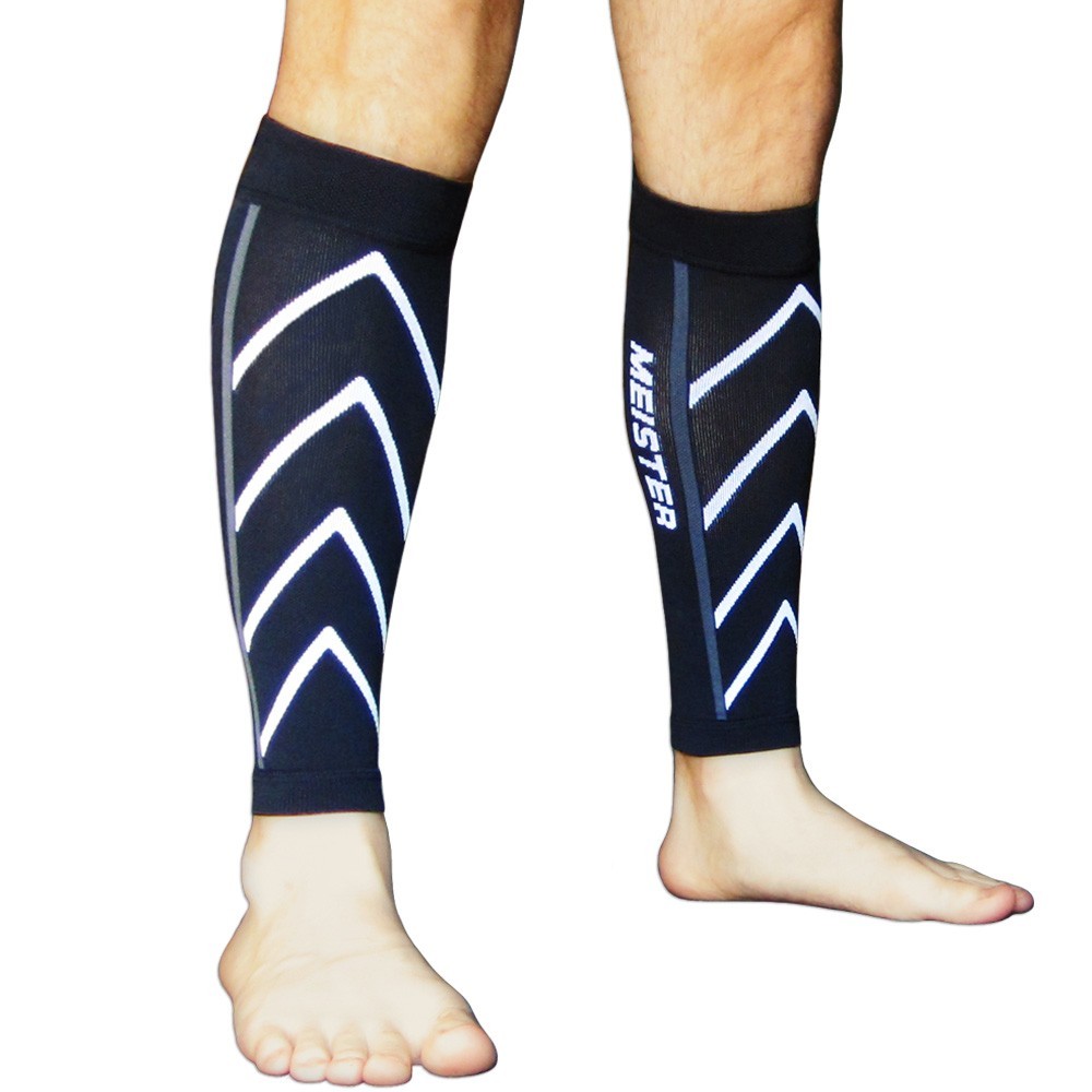 MEISTER COMPRESSION LEG SLEEVES Running Calf Shin Splints CrossFit S/M/L/XL PAIR