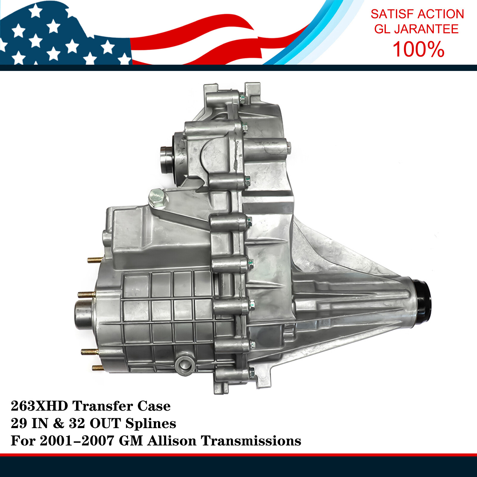 263XHD New Transfer Case Unit For 2001-2007 6.6/8.1L Chevy/GMC 2500HD 3500HD