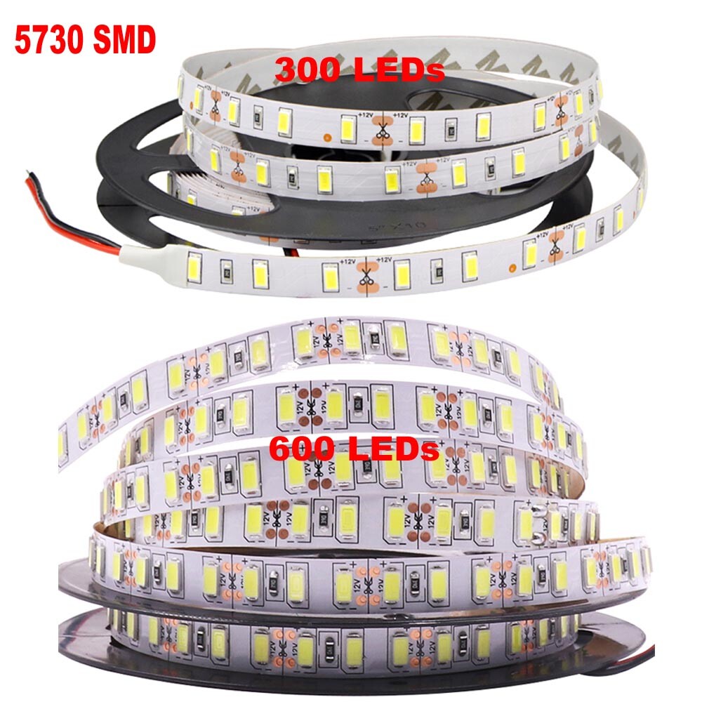 16.4ft LED Strip 3528 2835 3014 5050 5054 5630 5730 7020 SMD Flexible Light 12V