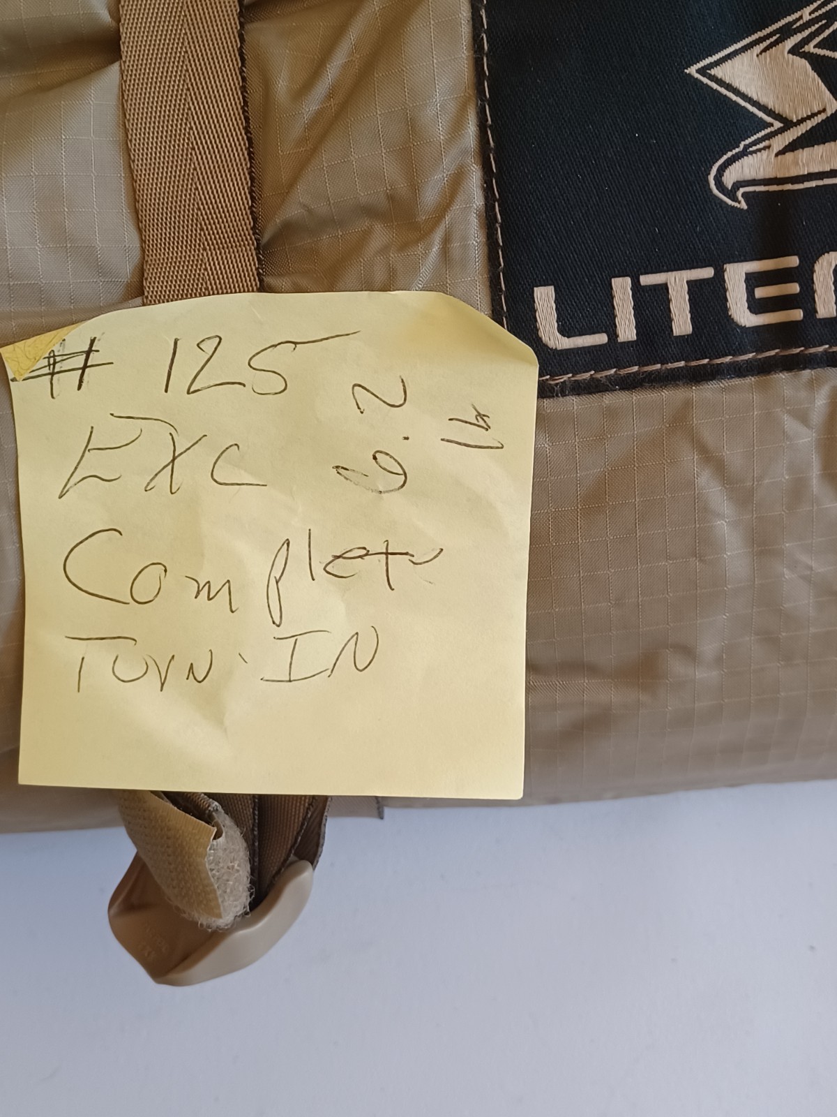 USGI Lite Fighter One Man Tactical Tent Tan Exc