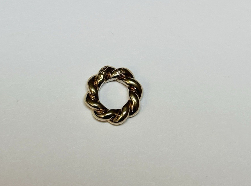 Pandora 14k Yellow Gold Twist Spacer Bead 750353 - STOCK
