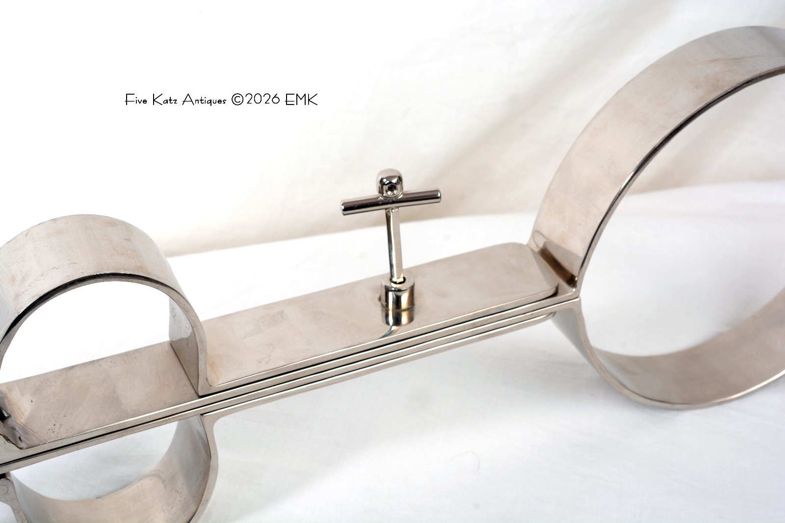 Shrew's Fiddle Metal Collar Wrist Restraint Used Steel Restraint