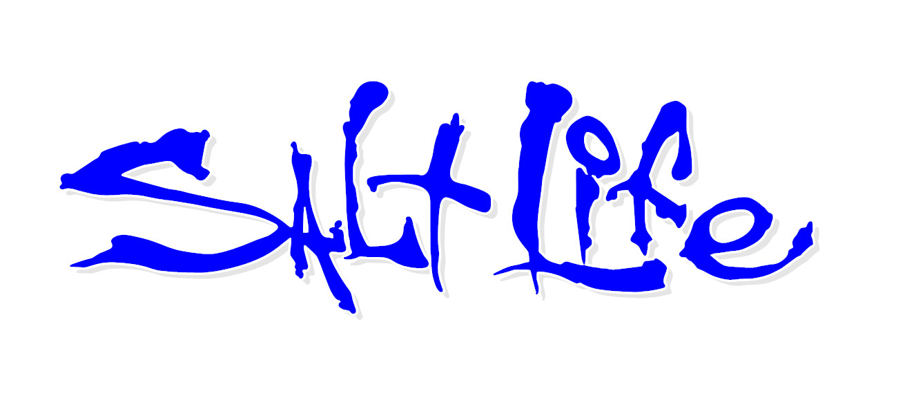 Salt Life Signature - CHOOSE Size & Color - Vinyl Decal Sticker - FREE S/H