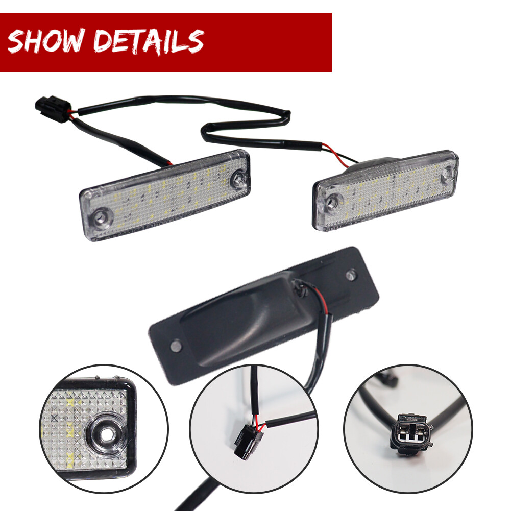 2 LED License Plate Light For 1996-2022 Toyota 4Runner 2001-2022 Toyota Sequoia