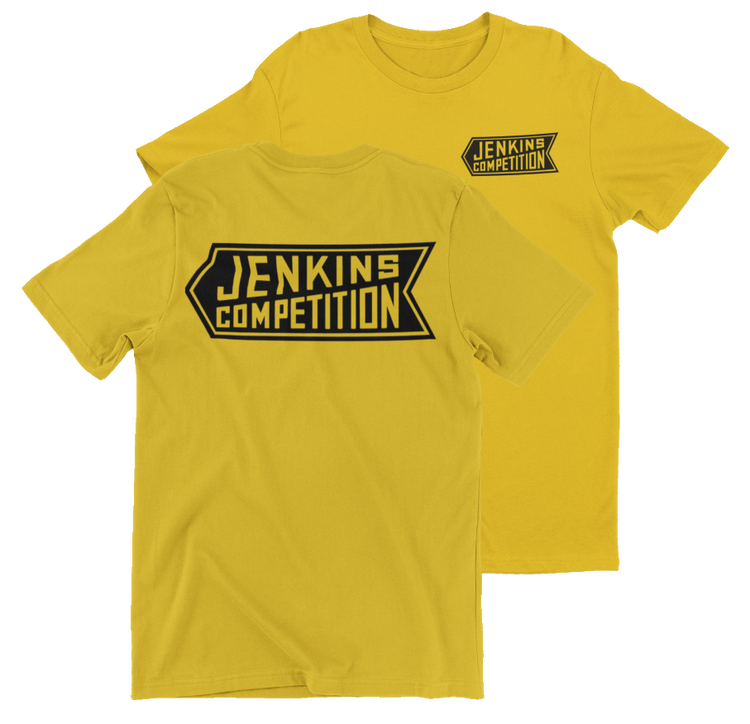 Jenkins Competition Men's Yellow T shirt Chevrolet NHRA Drag Racing Chevrolet