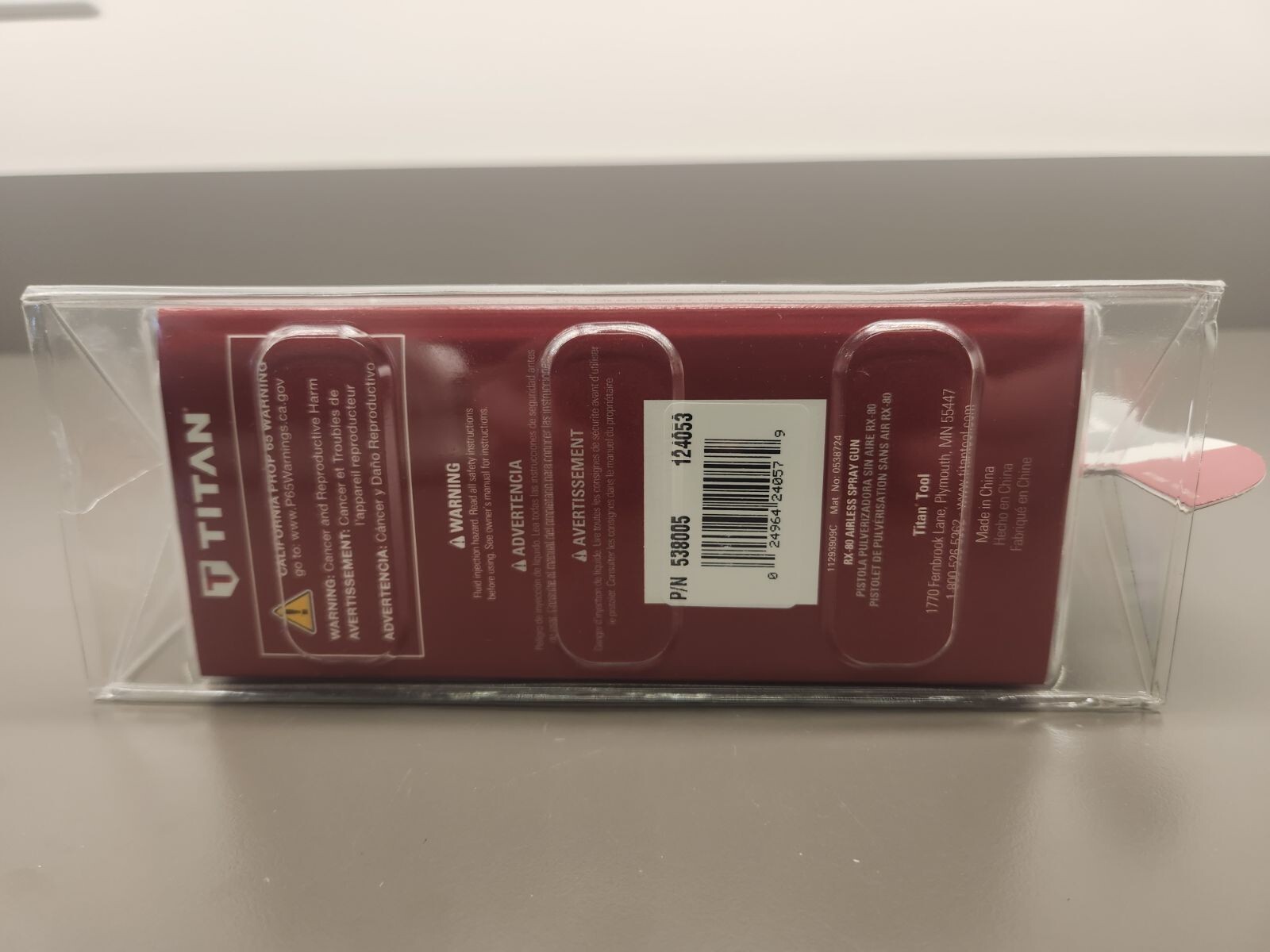 Titan Airless Paint Spray Gun RX-80 Gun 0538005