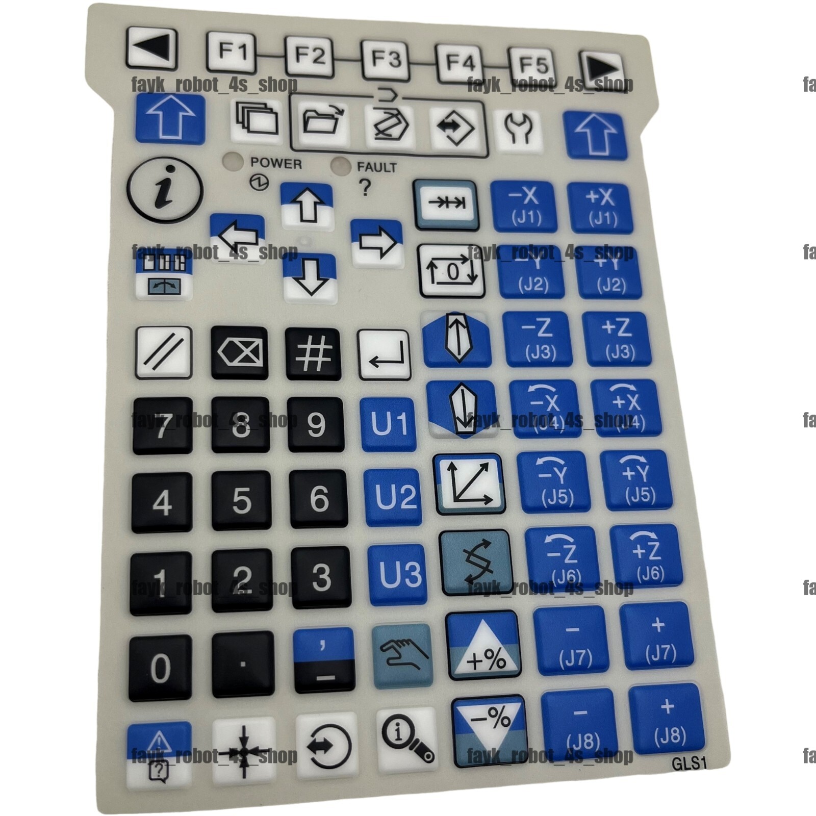 New For Fanuc A05B-2255/A05B-2256 flex pendant keypad Front Overlay button film