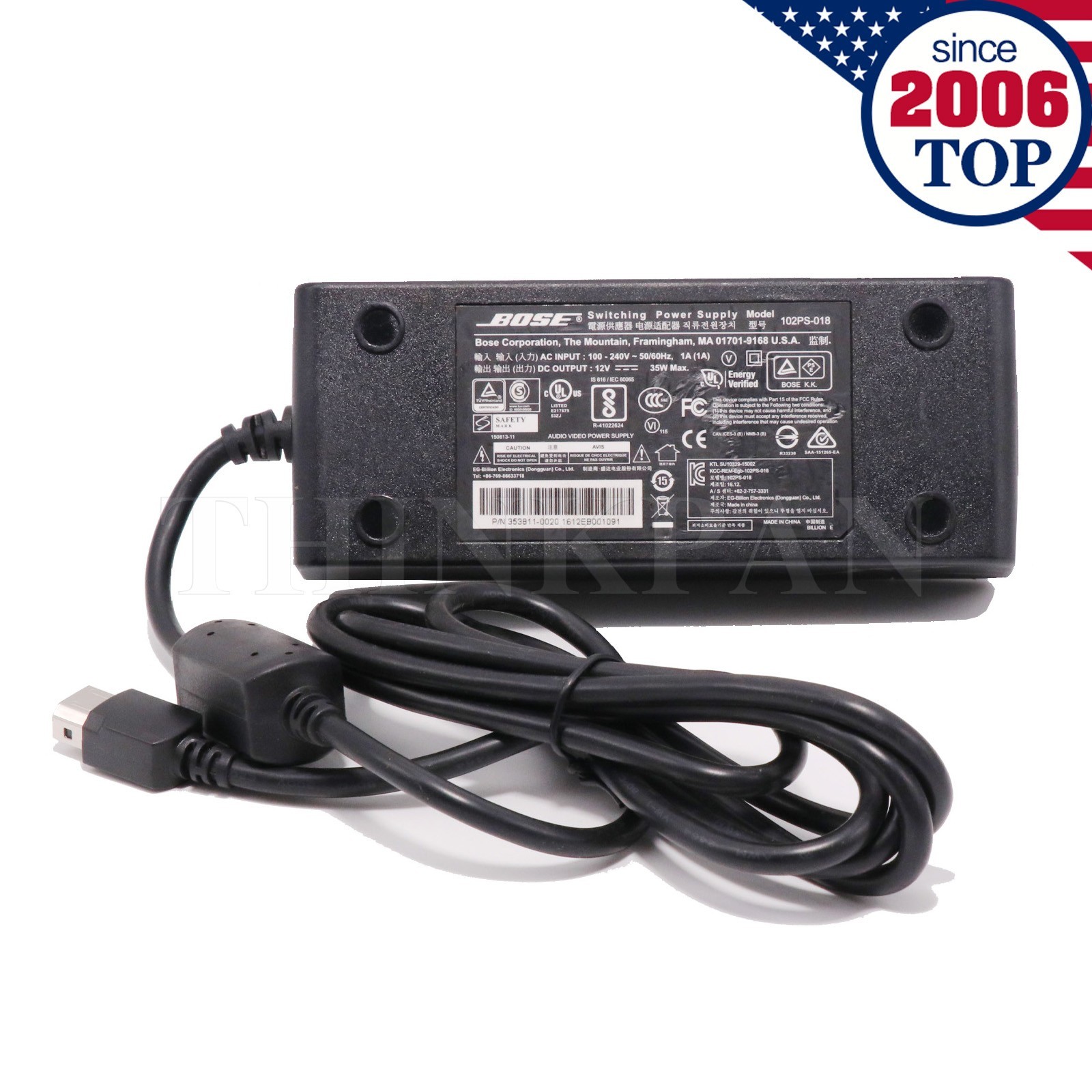 US-Bose AC Adapter 102PS-018 for Lifestyle SoundTouch 535 Console Bose AV35 Cha
